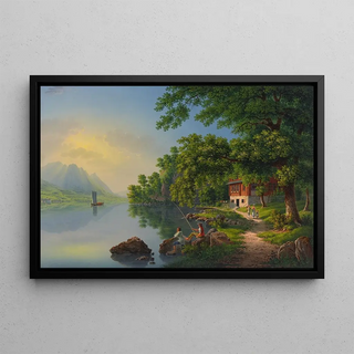 Johann Heinrich Bleuler the Younger - Bei Gersau am Vierwaldsttter See.webp