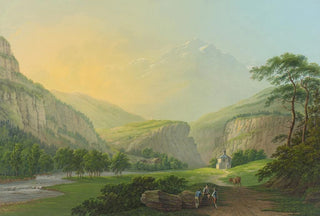 Johann Heinrich Bleuler the Younger - Bey Airolo am Fusse des St Gotthard im Livinerthal.webp