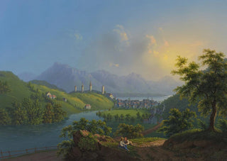 Lucerne-maalaus - Johann Heinrich Bleuler nuorempi — näkymä teoksesta