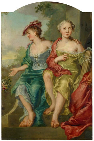 Johann Heinrich Keller - Double Portrait of Two Ladies as Sheperdess.webp