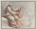 Un prophète assis sur un rocher - Johann Heinrich Lips — näkymä teoksesta