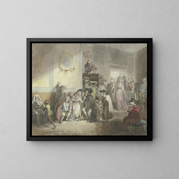 Casino vénitien - Johann Heinrich Ramberg — kehystetty taideteos seinällä