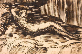Johann Heinrich Roos - Liggende ged og tre fr nr obelisk med buste af romersk kejser.webp