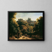 Vue d'Ariccia - Johann Heinrich Schilbach — kehystetty taideteos seinällä