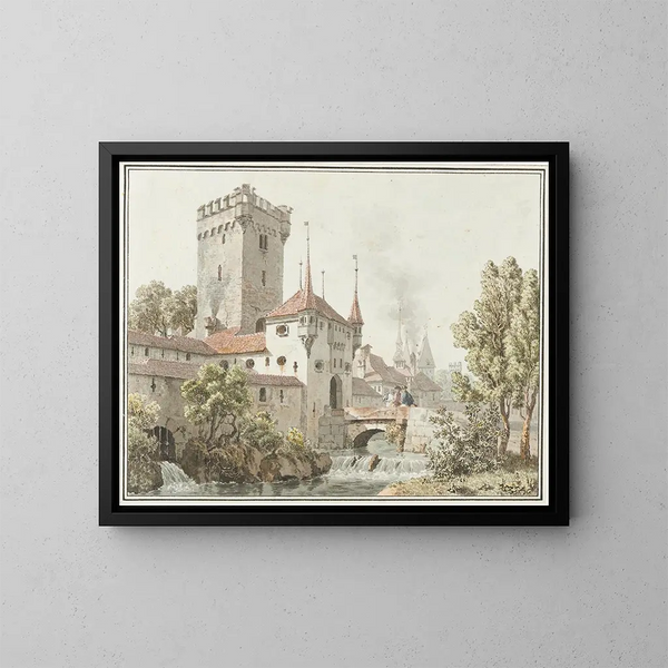 Bern Golatenmattgate - Johann Jakob Biedermann — kehystetty taideteos seinällä