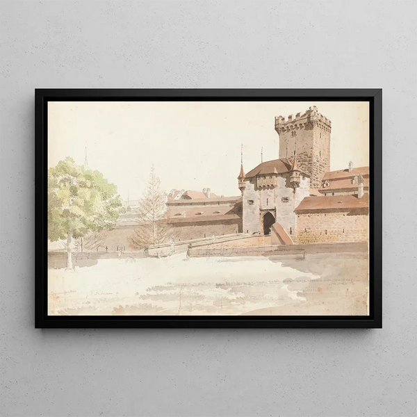 Johann Jakob Biedermann - Bern Golatenmattgasstor mit dem alten Brengraben.webp
