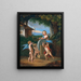 Putti aiguisant la flèche de Cupidon - Johann Jakob Metzler — kehystetty taideteos seinällä