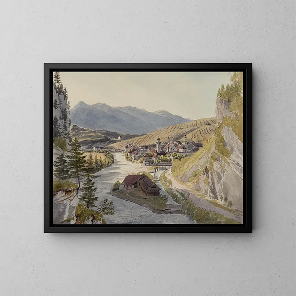Feldkirch - Johann Jakob Meyer — kehystetty taideteos seinällä