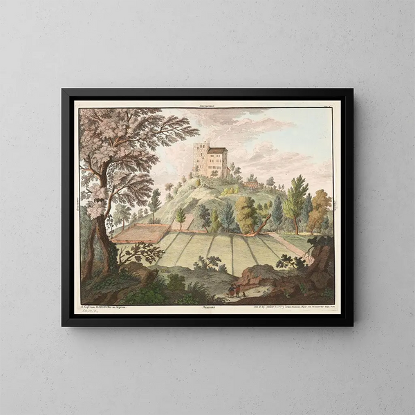 Château de Habsbourg - Johann Jakob Meyer — kehystetty taideteos seinällä