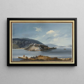 Johann Joseph Hartmann - Vue de lIsle de St Pierre sur le Lac de Bienne.webp