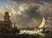 Rivage-maalaus myrskyisillä vesillä - Johann Kaspar Huber — näkymä teoksesta