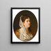 Portrait d'une dame - Johann Köler — kehystetty taideteos seinällä