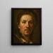 Autoportrait - Johann Kupezky — kehystetty taideteos seinällä