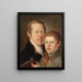 Autoportrait avec son fils - Johann Lederer — kehystetty taideteos seinällä