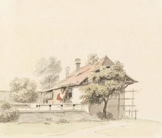Maison paysanne bernoise - Johann Ludwig Aberli — näkymä teoksesta