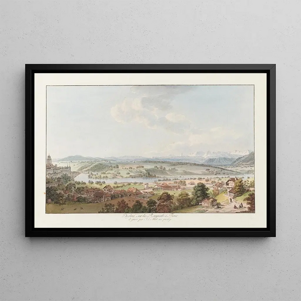 Johann Ludwig Aberli - Dessin sur les Remparts Berne.webp