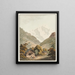 Vue du Jungfrauhorn - Johann Ludwig Aberli — kehystetty taideteos seinällä