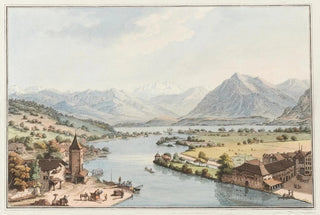 Johann Ludwig Aberli - Vue prise du Chateau de Thoun.webp