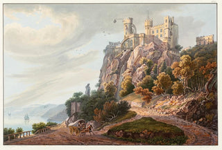 Johann Ludwig Bleuler - Le chteau de Rheinstein appartenant a SAR le Prince Frderic de Prusse.webp