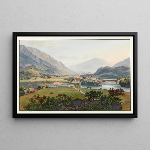 Johann Ludwig Bleuler - Runion du Rhin antrieur et du Rhin postrieur a Reichenau.webp