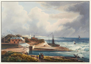 Johann Ludwig Bleuler - Vue de Katwyk et de lembochure du Rhin dans la Mer du Nord.webp