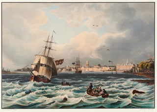 Johann Ludwig Bleuler - Vue de la ville de Rotterdam.webp