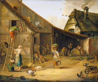 Une ferme - Johann Ludwig Ernst Morgenstern — näkymä teoksesta