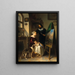 La famille du peintre dans son atelier - Johann Matthias Ranftl — kehystetty taideteos seinällä