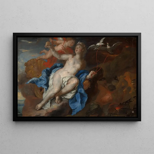 Johann Michael Rottmayr - Venus and Cupid at the Forge of Vulcan.webp