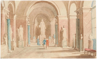 Johann Nepomuk Ender - Antiken Saal im Louvre zu Paris.webp