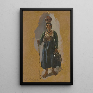 Johann Nepomuk Rauch - Italienerin einen Krug auf dem Kopf tragend.webp