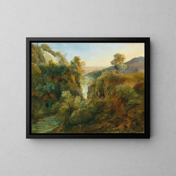 Cascade à Tivoli - Johann Nepomuk Rauch — kehystetty taideteos seinällä