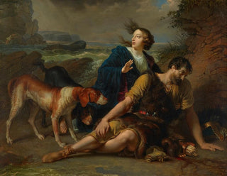 Arindal ja Daura - Johann Peter Krafft — näkymä teoksesta