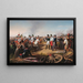 Leipzin taistelun jälkeen 18. lokakuuta 1813 voitonilmoitusmaalaus - Johann Peter Krafft — kehystetty taideteos seinällä