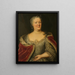 Marie-Louise de Hesse-Cassel, tunnetaan nimellä MaaikeMeu, Friesen stathouder Jean-Guillaume Frison, Orange-Nassau'n prinssi, leski - Johann Philipp Behr — kehystetty taideteos seinällä