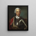Muotokuva nuoresta miehestä, jolla on cyrades ja punainen leuka, reunustettu hermiinillä - Johann Salomon Wahl — kehystetty taideteos seinällä