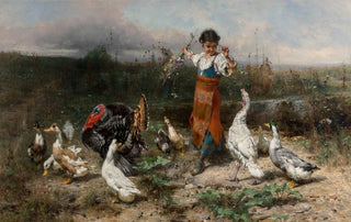 Johann Till - The little goose girl.webp