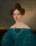 Portrait d'une jeune femme en robe bleue - Johann Wachtl — näkymä teoksesta