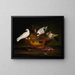 Les Quatre Pigeons - Johann Wenzel Peter — kehystetty taideteos seinällä