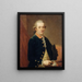 Portrait de Carl Justinien von Holzhausen - Johann Wilhelm Hoffnas — kehystetty taideteos seinällä
