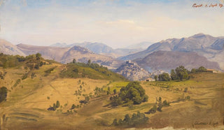Johann Wilhelm Schirmer - Landschaft bei Civitella mit Blick nach Norden auf Rocca Canterano.webp
