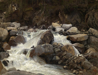 Ruisseau de montagne suisse - Johann Wilhelm Schirmer — näkymä teoksesta