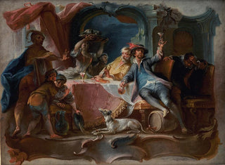 Johann Wolfgang Baumgartner - The Prodigal Son Wasting his Inheritance.webp