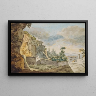 Johann Wolfgang Von Goethe - Abendstimmung am Muro Torto vor der Porta del Popolo in Rom.webp