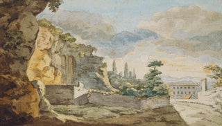 Johann Wolfgang Von Goethe - Abendstimmung am Muro Torto vor der Porta del Popolo in Rom.webp