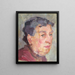 Portrait d'une dame - Johanna Kampmann-Freund — kehystetty taideteos seinällä