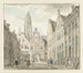 Rue Nieuwstraat Utrechtissa, näkymä Domtorenille - Johanna de Bruyn — näkymä teoksesta
