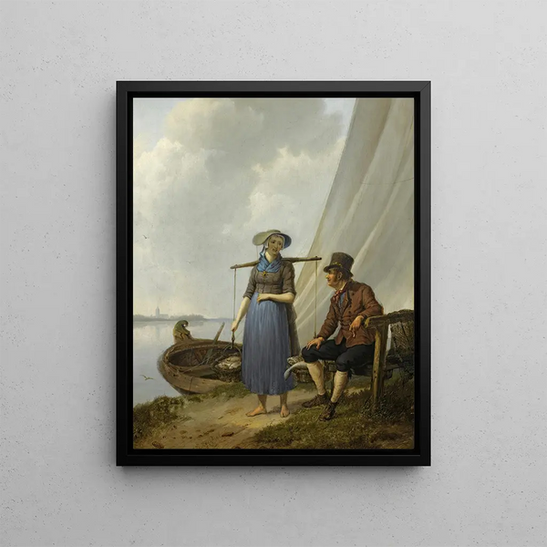 Johannes Hermanus Koekkoek - The flirtation.webp