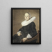 Portrait d'une femme dans un fauteuil - Johannes Pieter de Frey — kehystetty taideteos seinällä