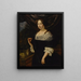 Portrait d'une dame - Johannes Vollevens — kehystetty taideteos seinällä